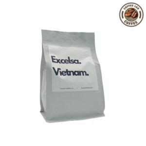 100% Pure Excelsa Coffee Beans – Medium Roast, Whole Beans from Vietnam, 12oz. Unique Tart & Fruity Flavor, Naturally Half-Caffeinated. Not Arabica or Robusta.